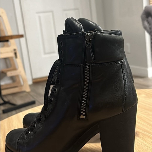 PRADA Black Leather Ankle Boots - Picture 1 of 3